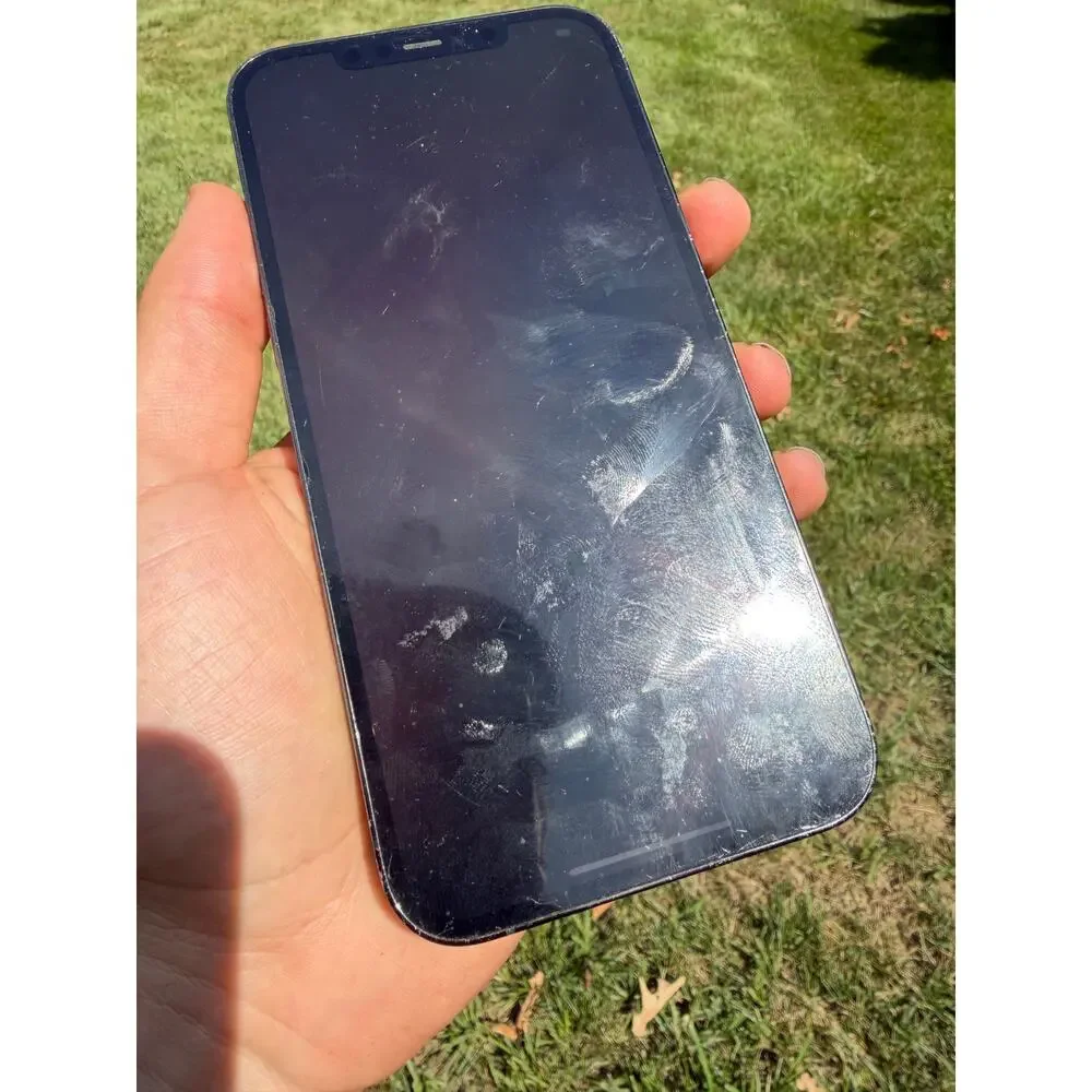 iphone 12 pro max 128gb unlocked cracked rear glass
